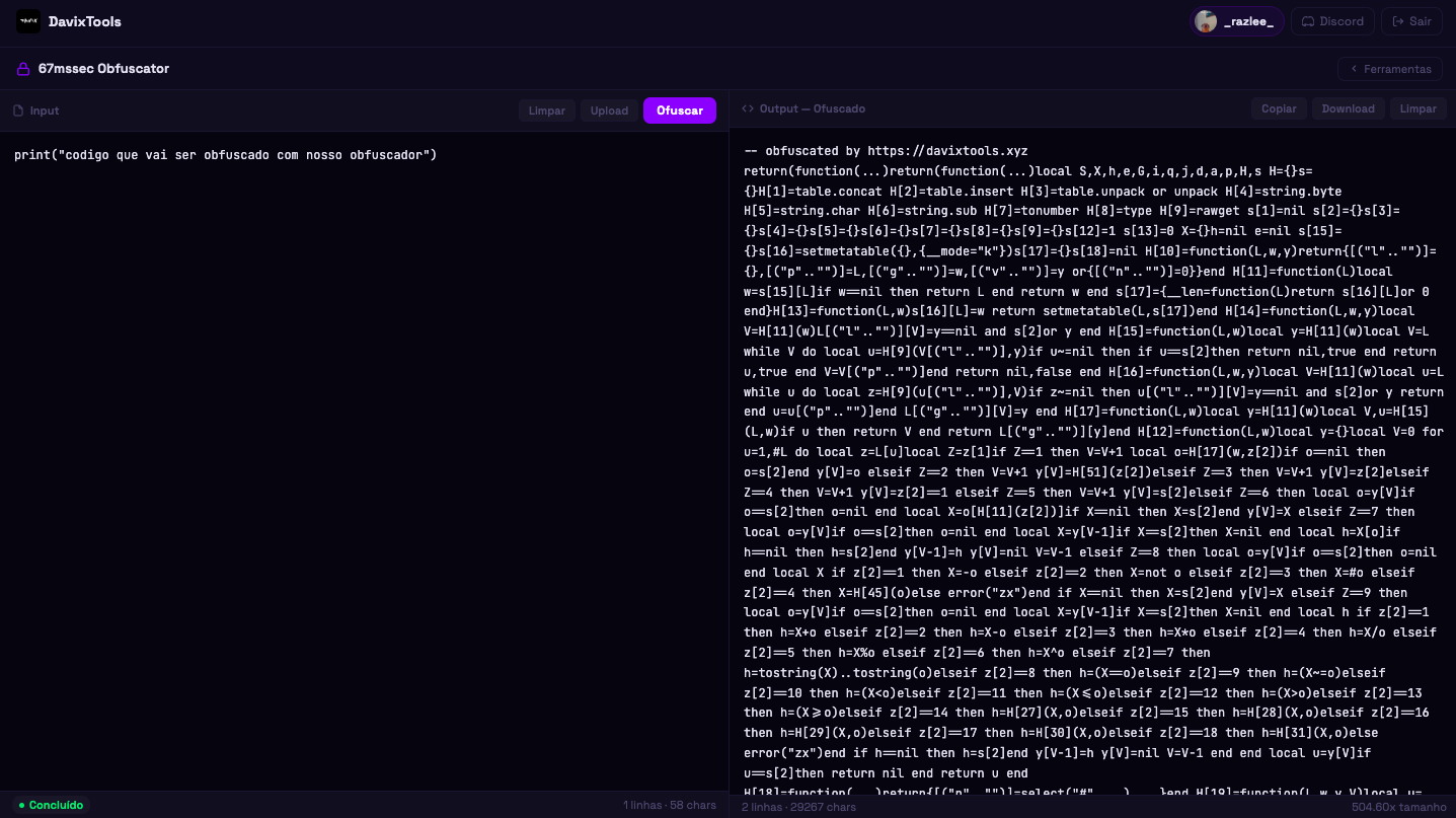 DavixTools — 67mssec Obfuscator
